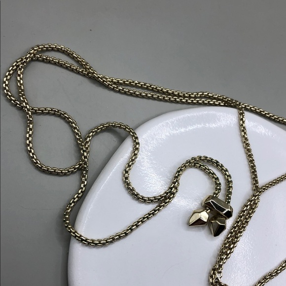 Kendra Scott Rhyan Adjustable Necklace - Ivory Mother of Pearl / Gold Excellent. - Picture 4 of 7